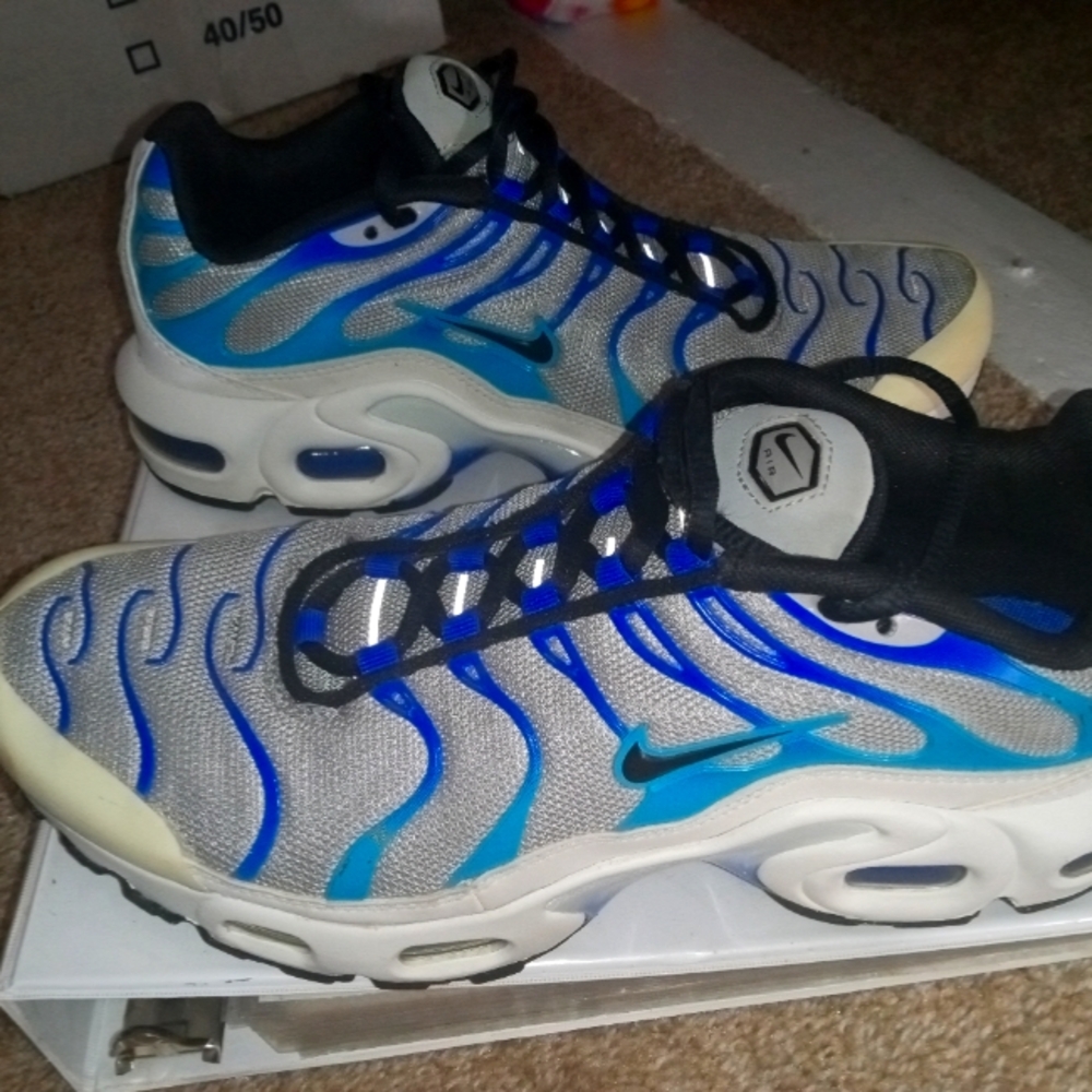 Nike Men's Athletic Shoes Blue Teal Silver Black